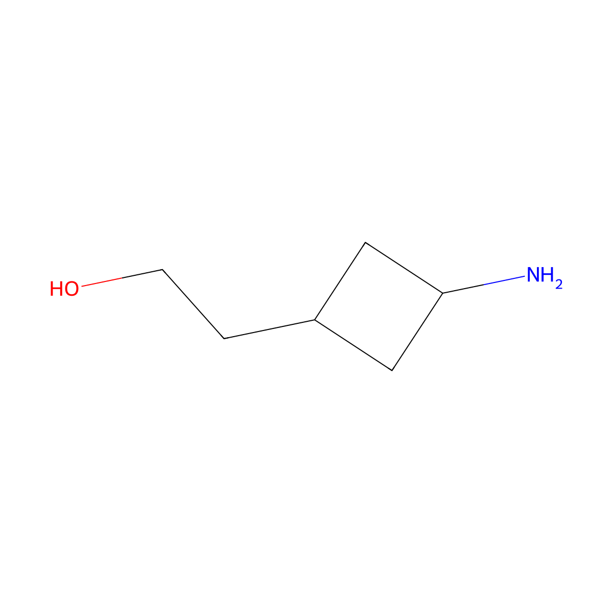 2-(3-Aminocyclobutyl)ethan-1-ol molecular structure, CAS 1848240-29-8