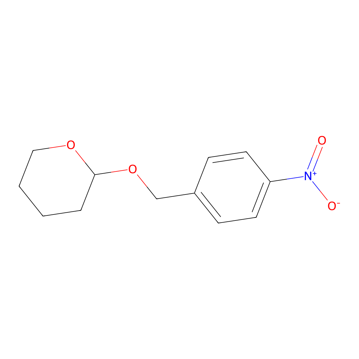 2-((4-Nitrobenzyl)oxy)tetrahydro-2H-pyran molecular structure, CAS 18483-99-3