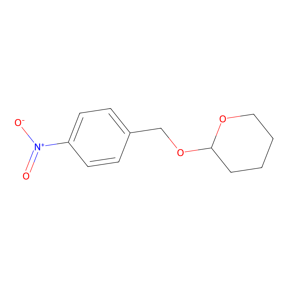 2-((4-Nitrobenzyl)oxy)tetrahydro-2H-pyran molecular structure, CAS 18483-99-3