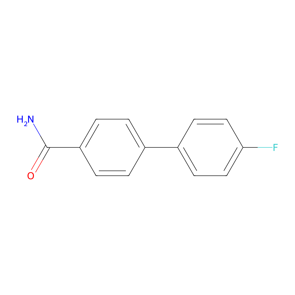 4-(4-Fluorophenyl)benzamide molecular structure, CAS 184842-68-0