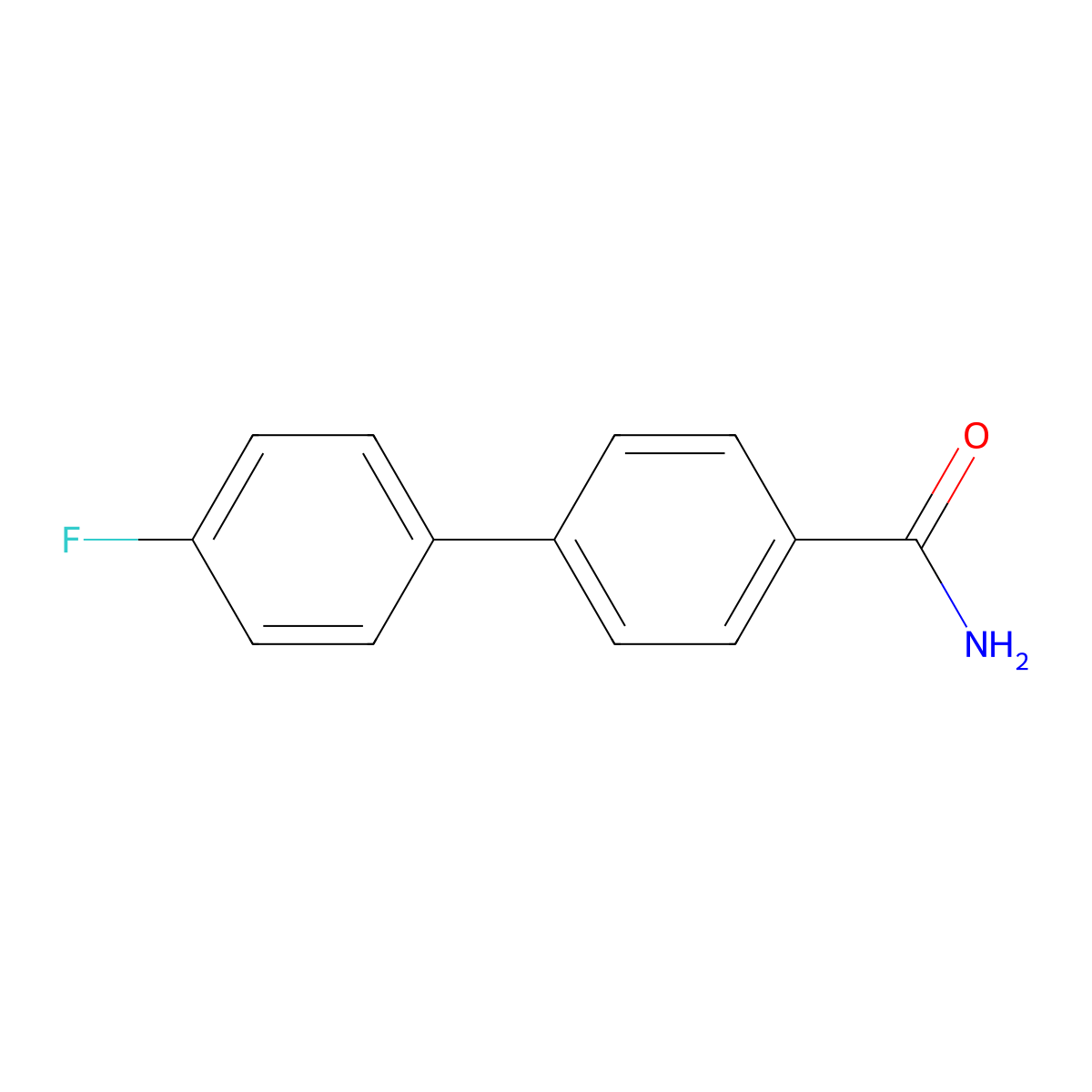 4-(4-Fluorophenyl)benzamide molecular structure, CAS 184842-68-0