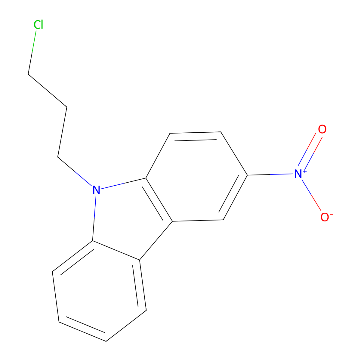 9-(3-Chloropropyl)-3-nitro-9H-carbazole molecular structure, CAS 184845-66-7