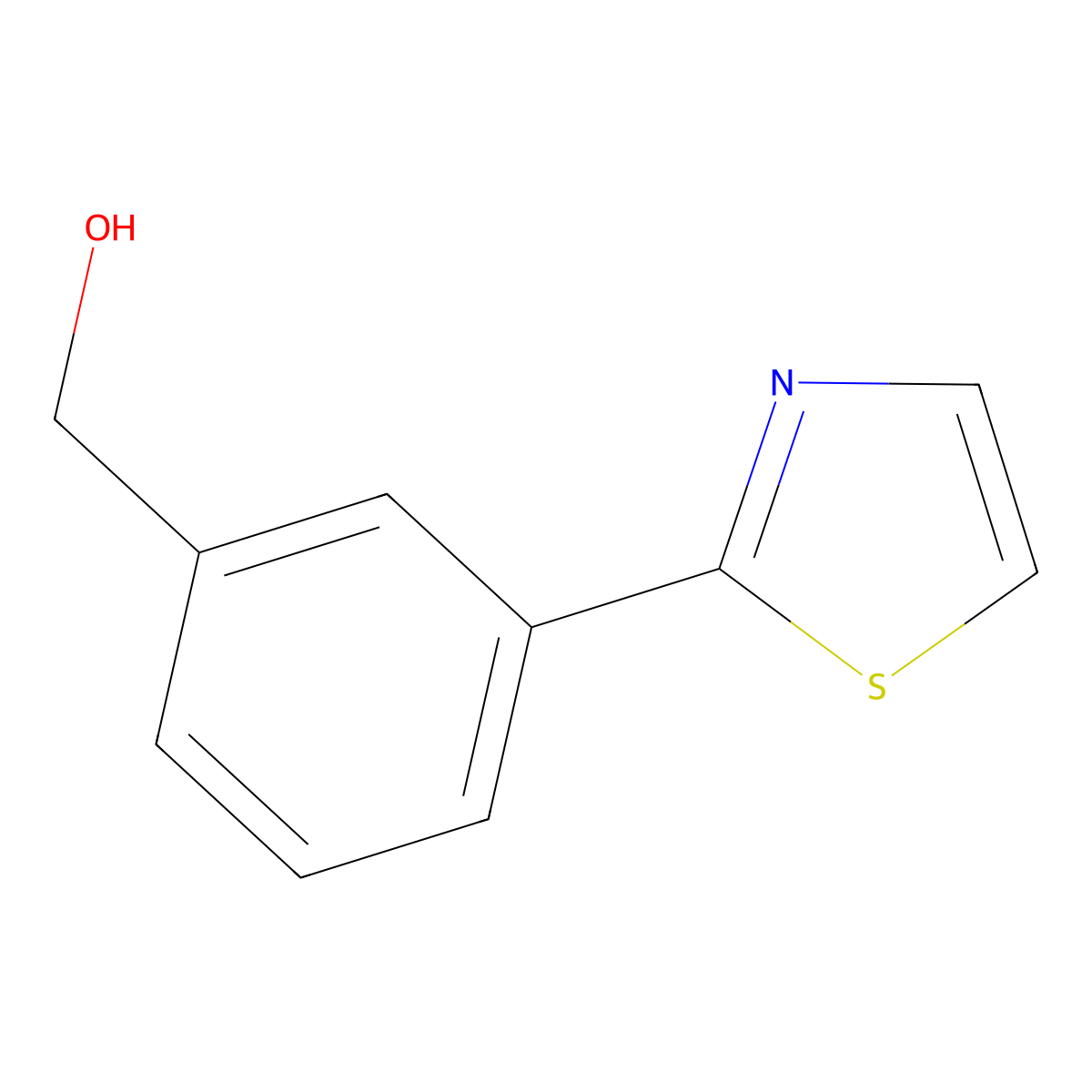 [3-(1,3-Thiazol-2-yl)phenyl]methanol molecular structure, CAS 184847-97-0