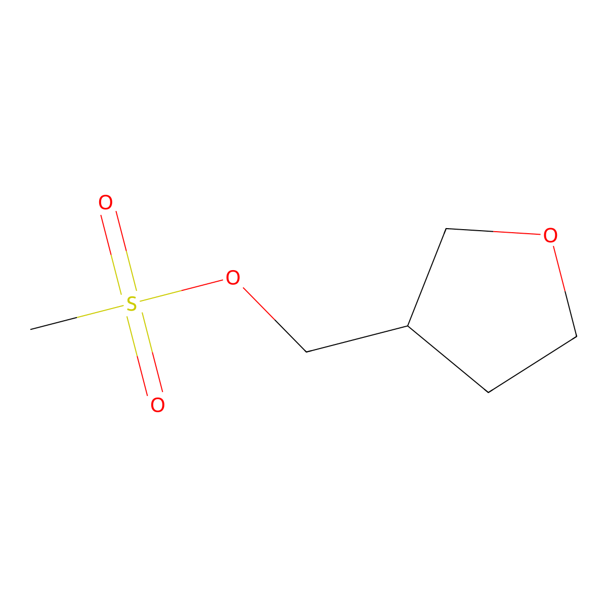 (Tetrahydrofuran-3-yl)methyl methanesulfonate molecular structure, CAS 184849-49-8