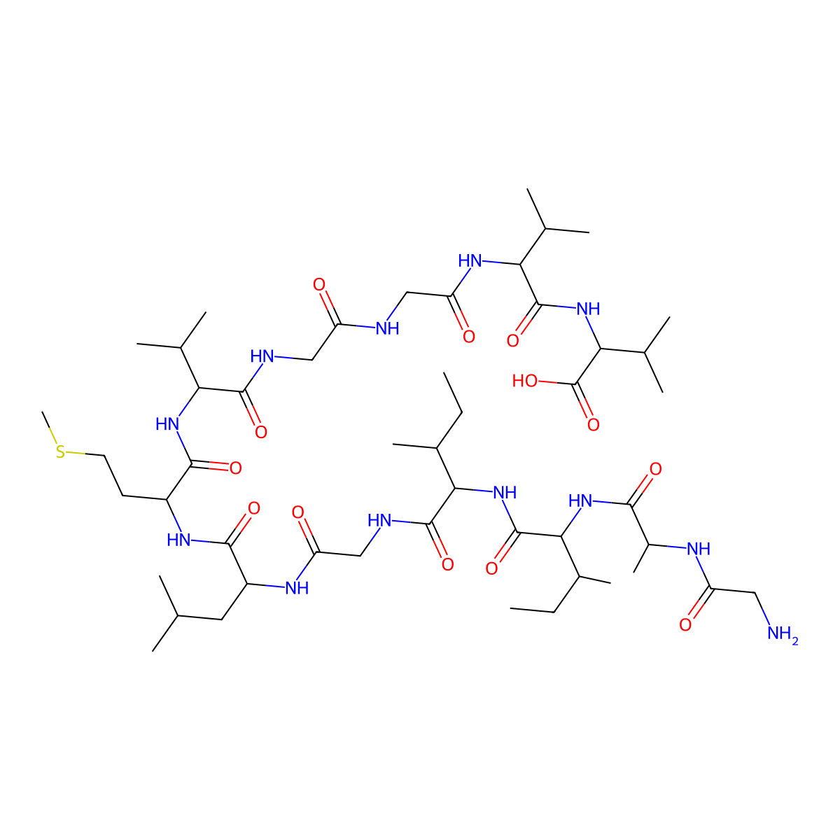 Amyloid beta-Protein (29-40) molecular structure, CAS 184865-04-1