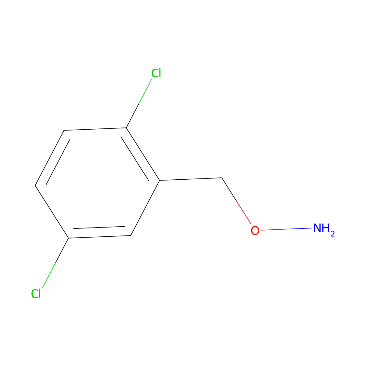 O-[(2,5-dichlorophenyl)methyl]hydroxylamine molecular structure, CAS 184870-70-0