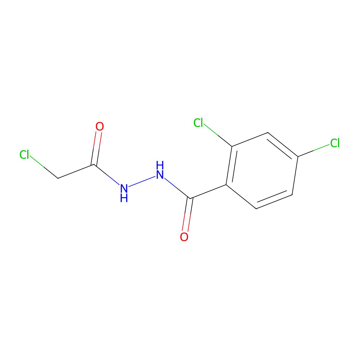 2,4-dichloro-N'-(2-chloroacetyl)benzohydrazide molecular structure, CAS 184877-74-5