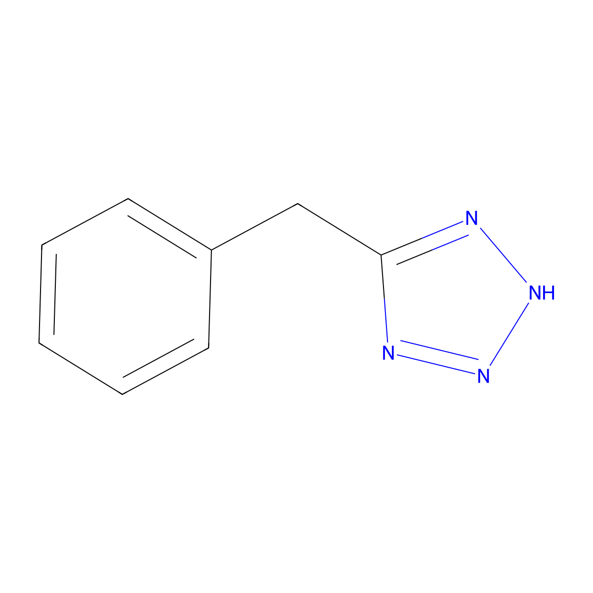5-Benzyl-1H-tetrazole molecular structure, CAS 18489-25-3