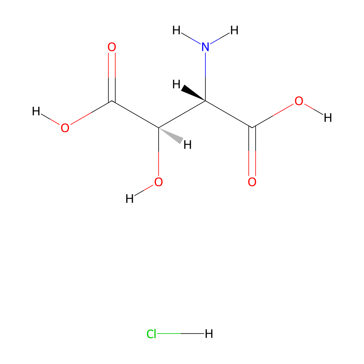 (2S,3R)-2-amino-3-hydroxybutanedioic acid hydrochloride molecular structure, CAS 1848942-27-7