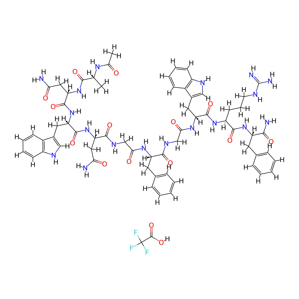Kisspeptin-234 trifluoroacetate salt molecular structure, CAS 1848962-29-7