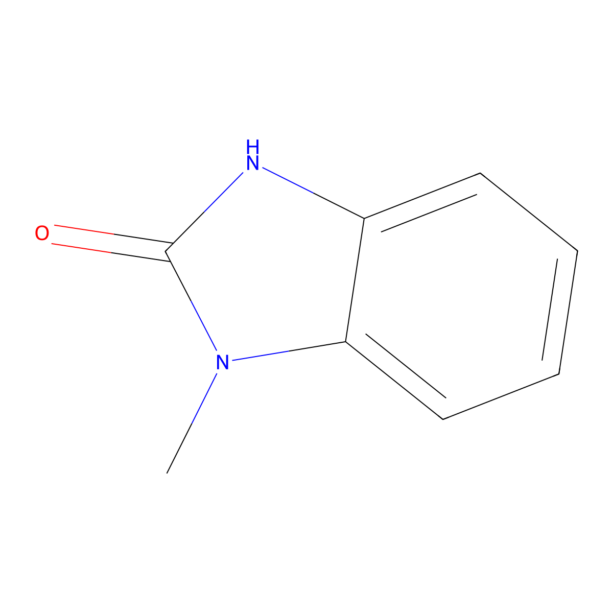 1-methyl-2,3-dihydro-1H-1,3-benzodiazol-2-one molecular structure, CAS 1849-01-0