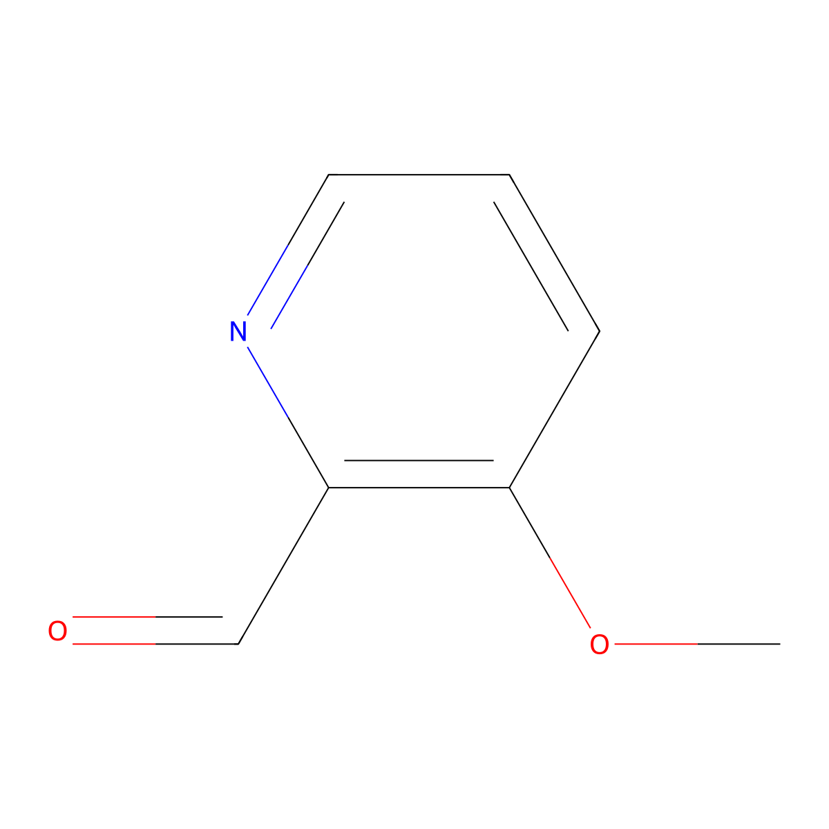 3-Methoxypyridine-2-carbaldehyde molecular structure, CAS 1849-53-2