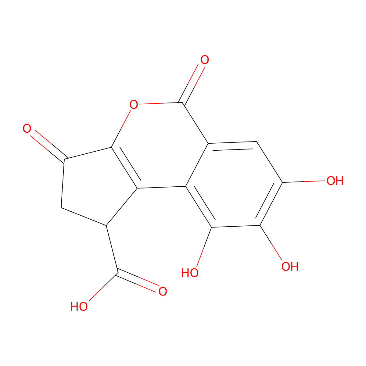 Brevifolincarboxylic acid molecular structure, CAS 18490-95-4