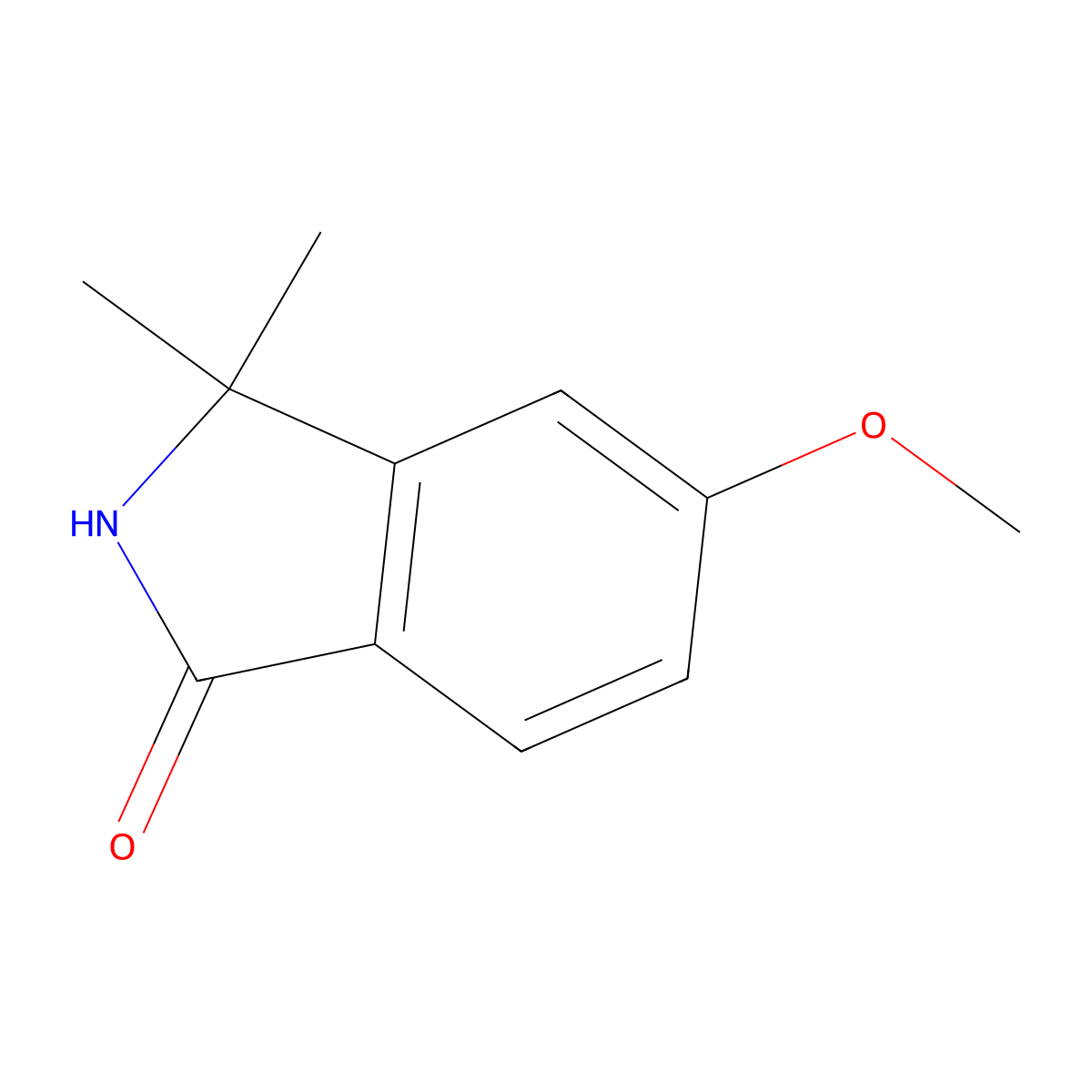 5-Methoxy-3,3-dimethylisoindolin-1-one molecular structure, CAS 184906-29-4