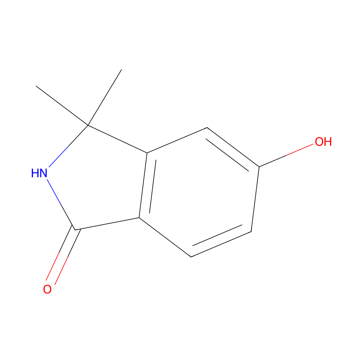 5-Hydroxy-3,3-dimethylisoindolin-1-one molecular structure, CAS 184906-31-8