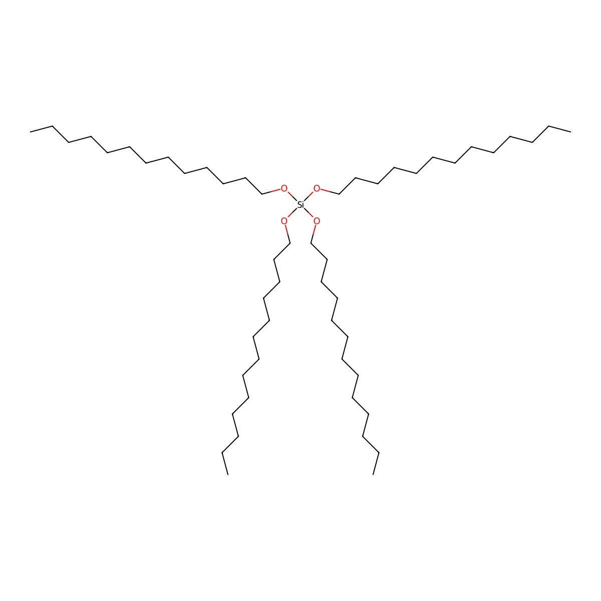 Tetratridecyl orthosilicate molecular structure, CAS 18491-98-0