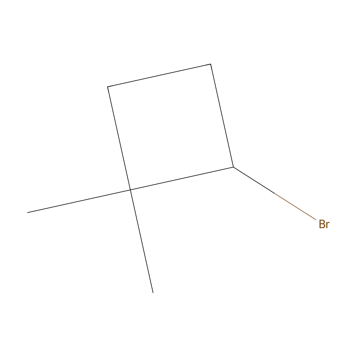 2-Bromo-1,1-dimethylcyclobutane molecular structure, CAS 1849196-89-9