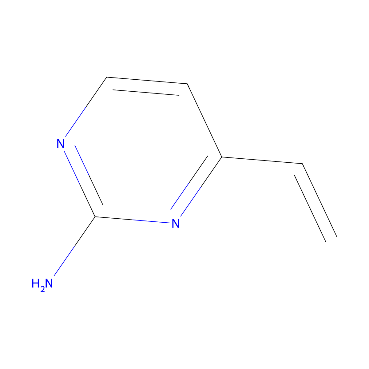 4-Vinylpyrimidin-2-amine molecular structure, CAS 1849197-98-3