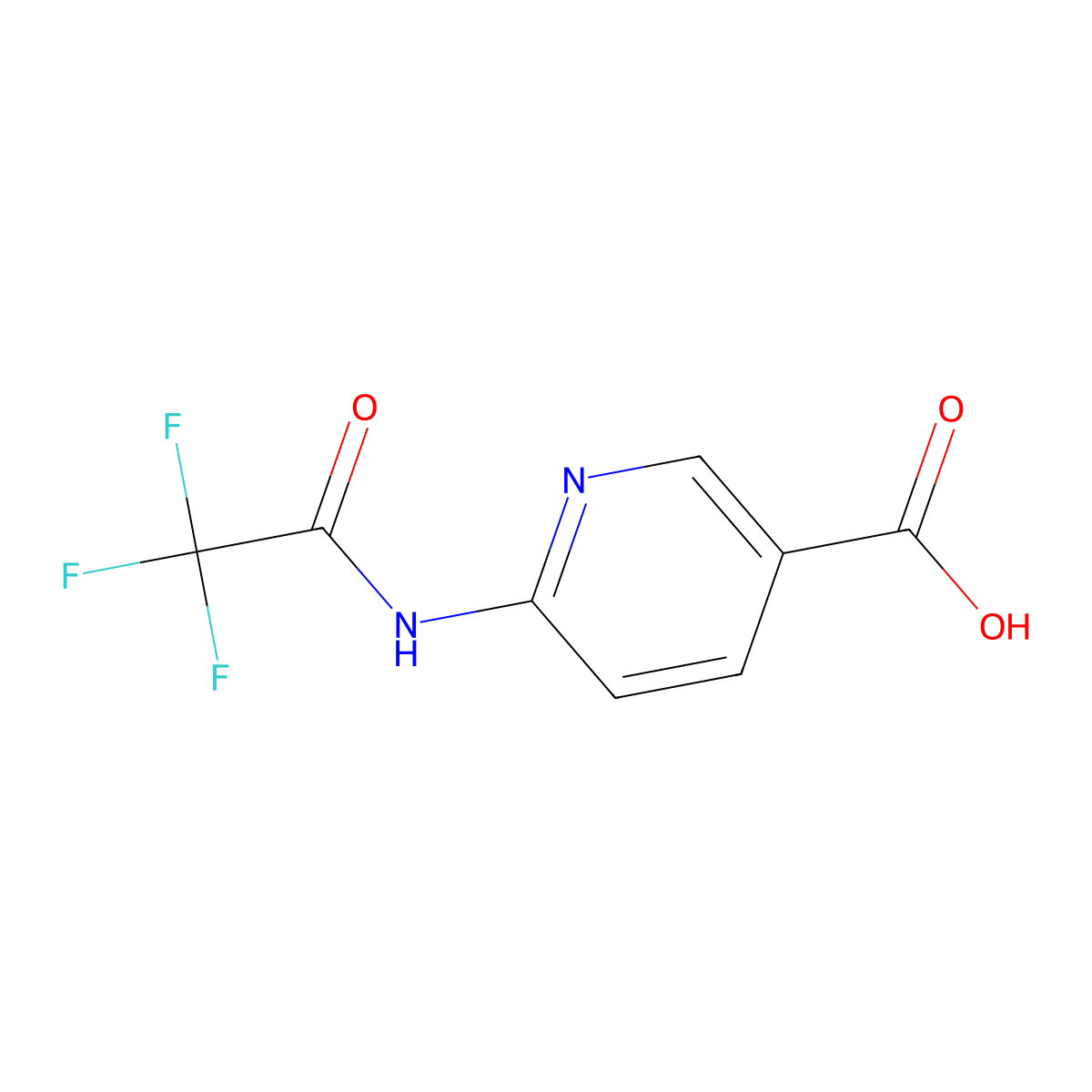 6-Trifluoroacetamido-nicotinic acid molecular structure, CAS 184920-95-4