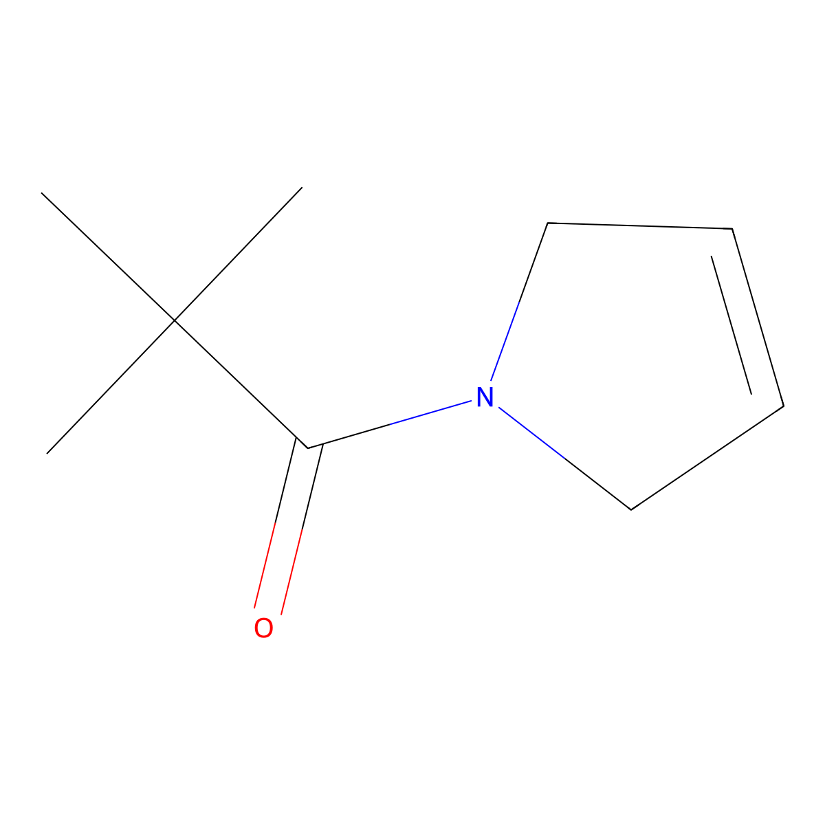 1-(2,5-Dihydro-1H-pyrrol-1-yl)-2,2-dimethylpropan-1-one molecular structure, CAS 1849217-03-3