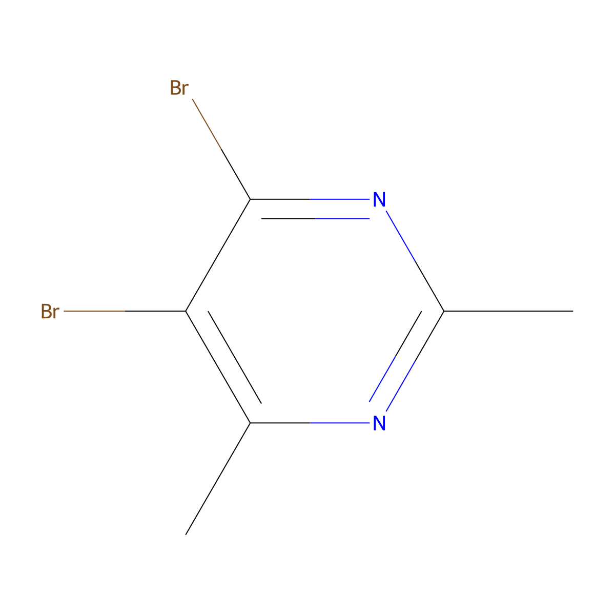 4,5-Dibromo-2,6-dimethylpyrimidine molecular structure, CAS 1849223-11-5