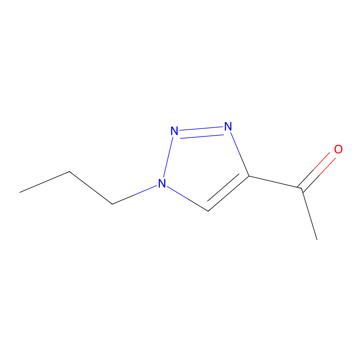 1-(1-propyl-1H-1,2,3-triazol-4-yl)ethan-1-one molecular structure, CAS 1849227-01-5