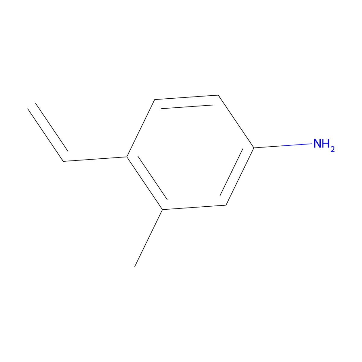 4-Ethenyl-3-methylaniline molecular structure, CAS 1849241-79-7