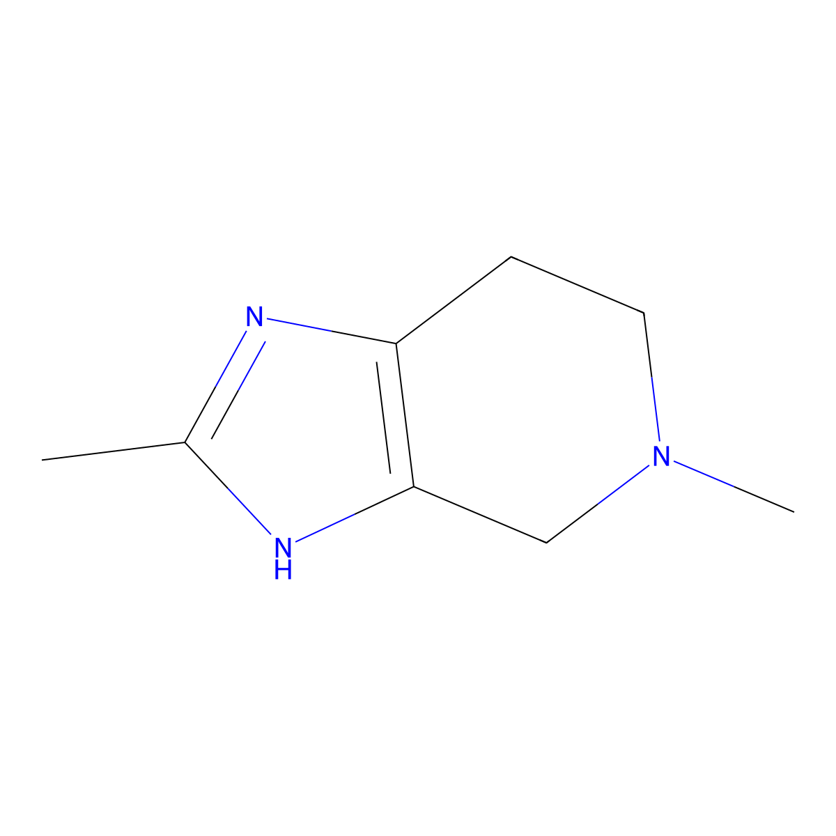 2,5-dimethyl-1H,4H,5H,6H,7H-imidazo[4,5-c]pyridine molecular structure, CAS 1849247-56-8
