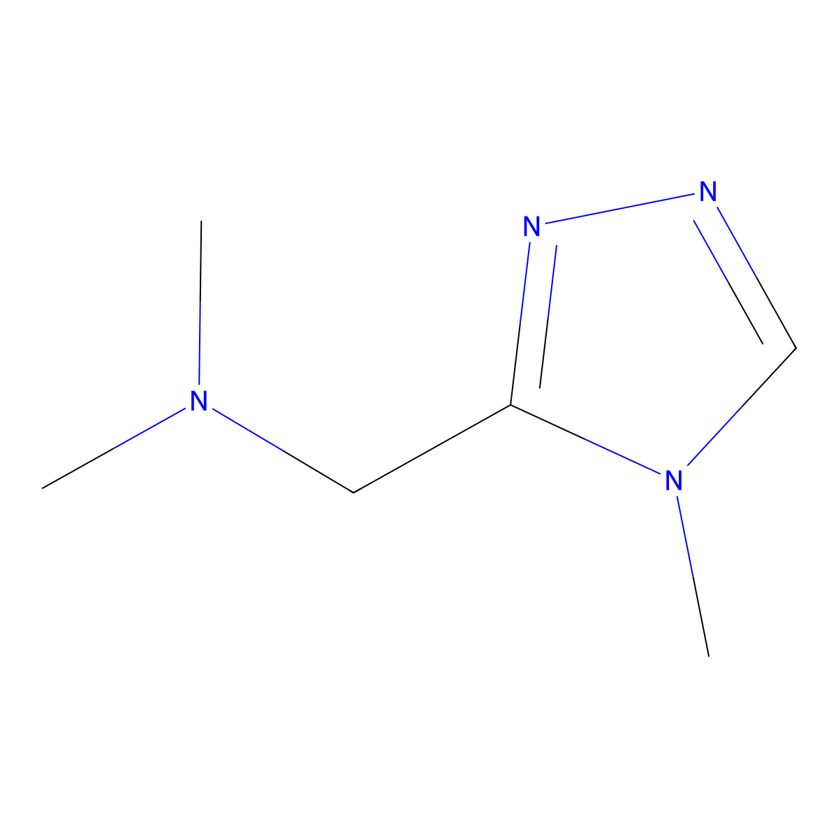 dimethyl[(4-methyl-4H-1,2,4-triazol-3-yl)methyl]amine molecular structure, CAS 1849262-31-2