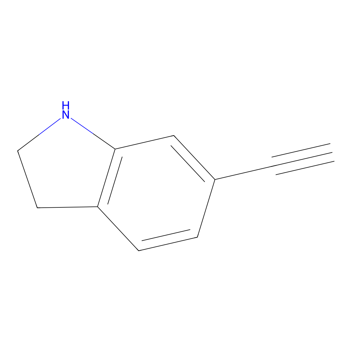 6-ethynyl-2,3-dihydro-1H-indole molecular structure, CAS 1849262-32-3