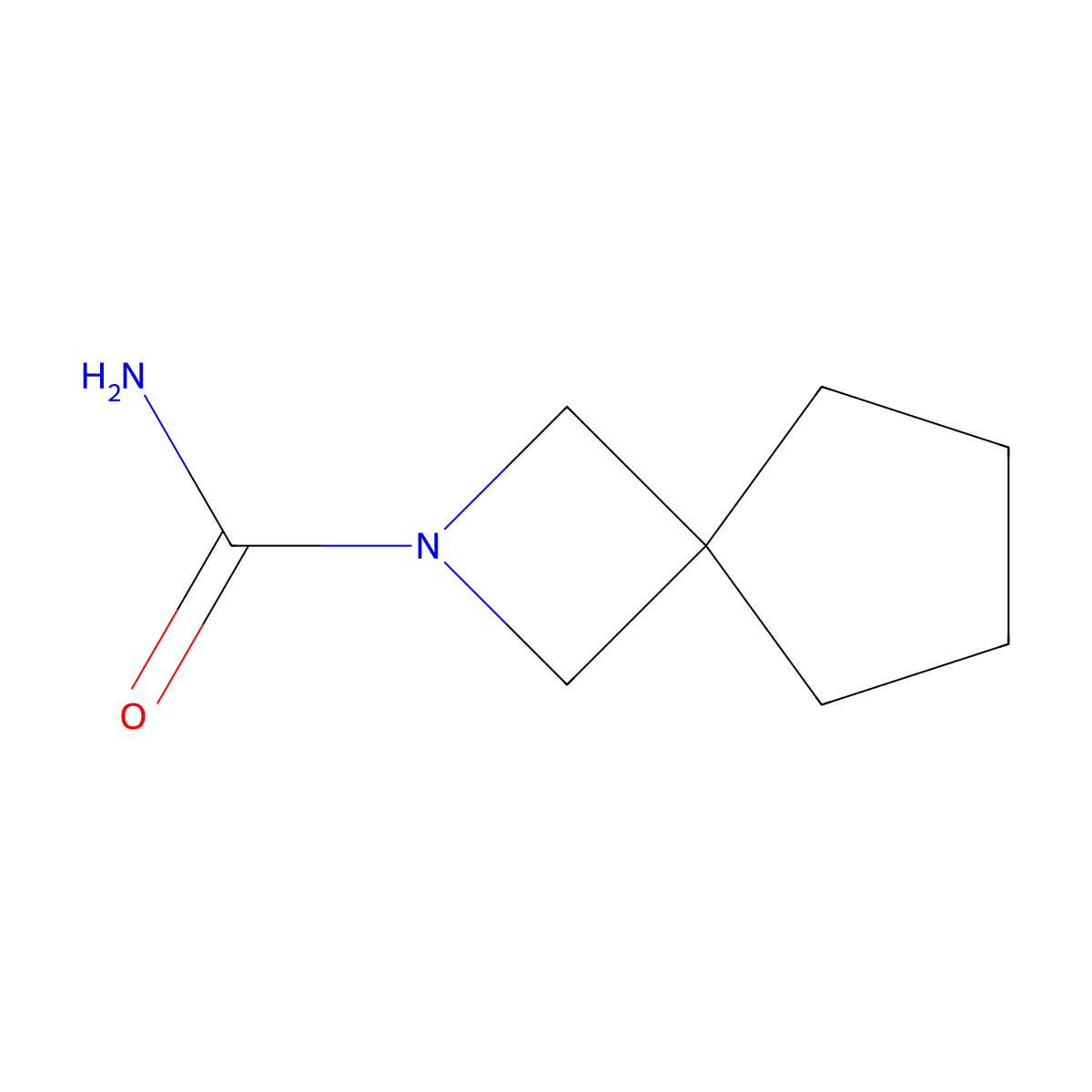 2-Azaspiro[3.4]octane-2-carboxamide molecular structure, CAS 1849265-21-9
