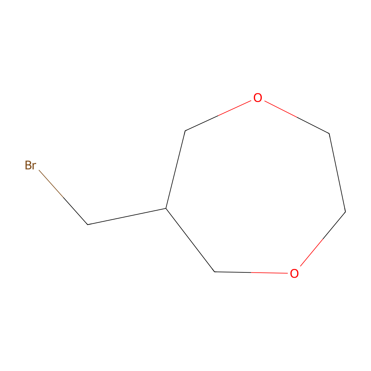 6-(Bromomethyl)-1,4-dioxepane molecular structure, CAS 1849266-44-9