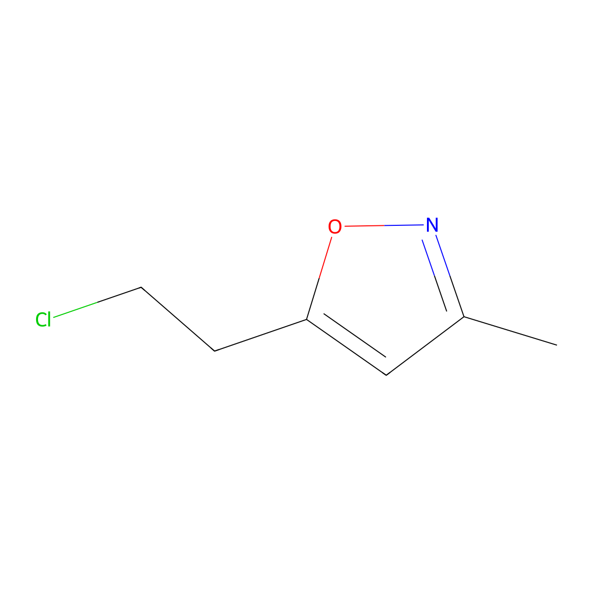 5-(2-Chloroethyl)-3-methylisoxazole molecular structure, CAS 1849266-56-3