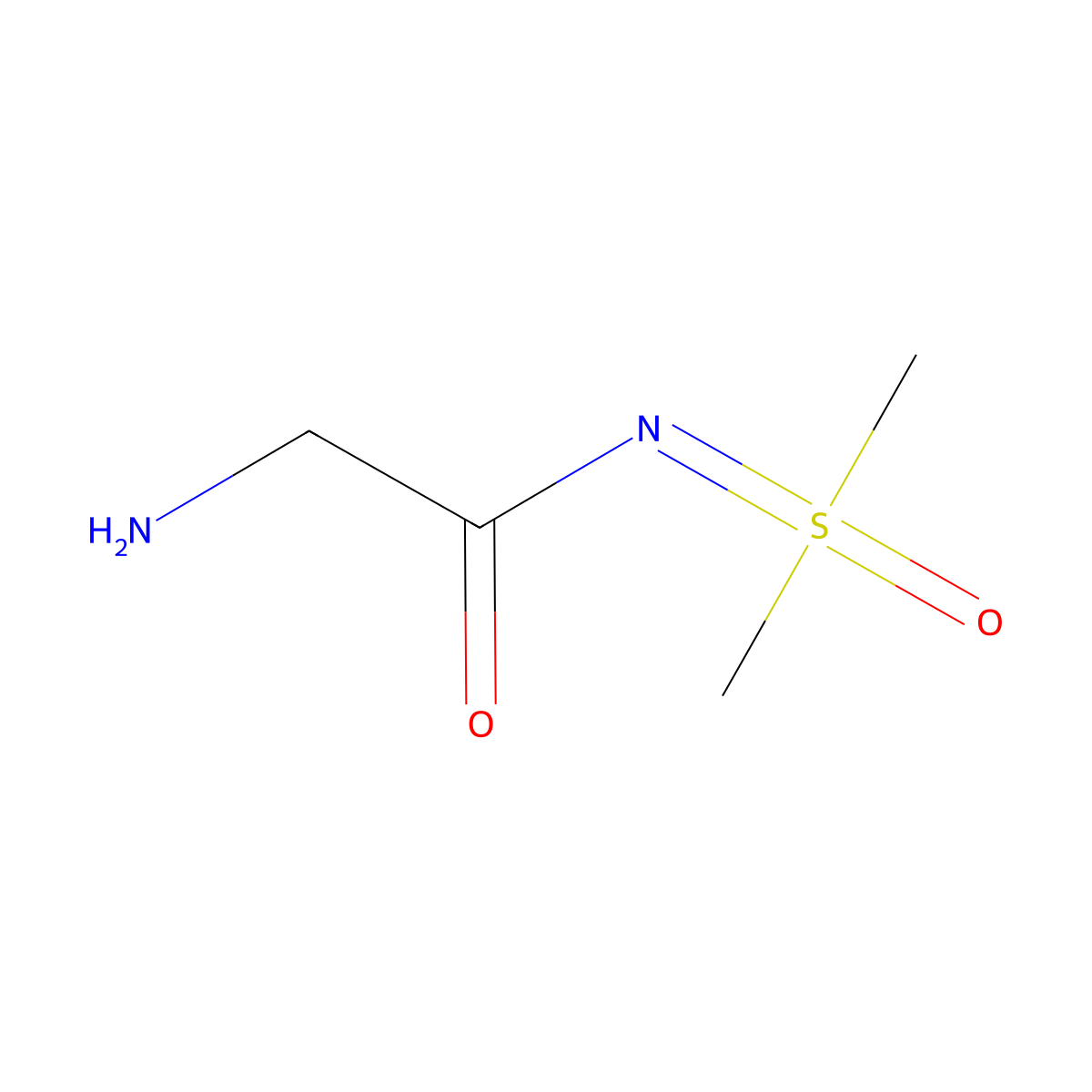 2-amino-N-[dimethyl(oxo)-lambda6-sulfanylidene]acetamide molecular structure, CAS 1849269-51-7