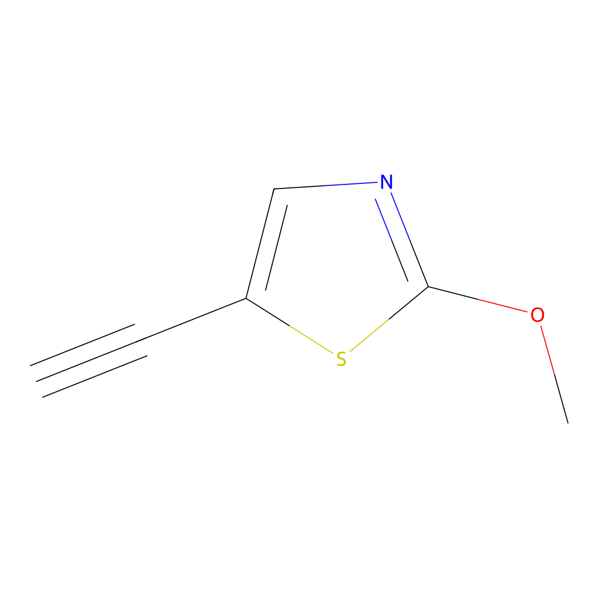 5-Ethynyl-2-methoxy-1,3-thiazole molecular structure, CAS 1849269-96-0