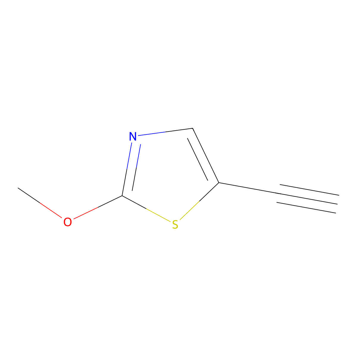 5-Ethynyl-2-methoxy-1,3-thiazole molecular structure, CAS 1849269-96-0