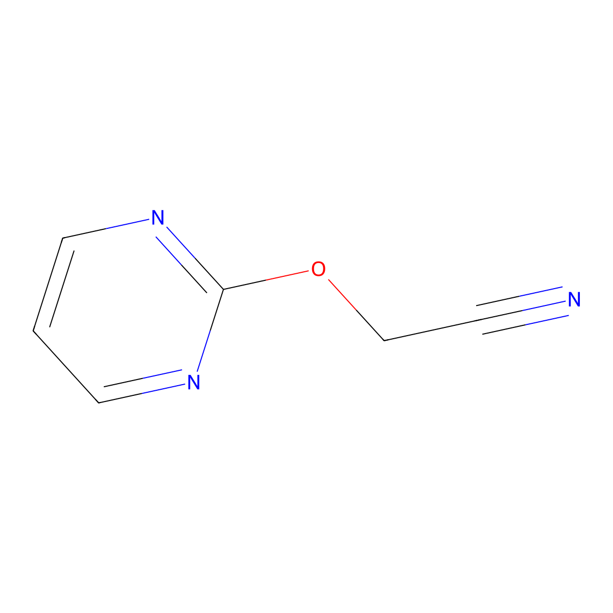 2-(Pyrimidin-2-yloxy)acetonitrile molecular structure, CAS 1849272-26-9