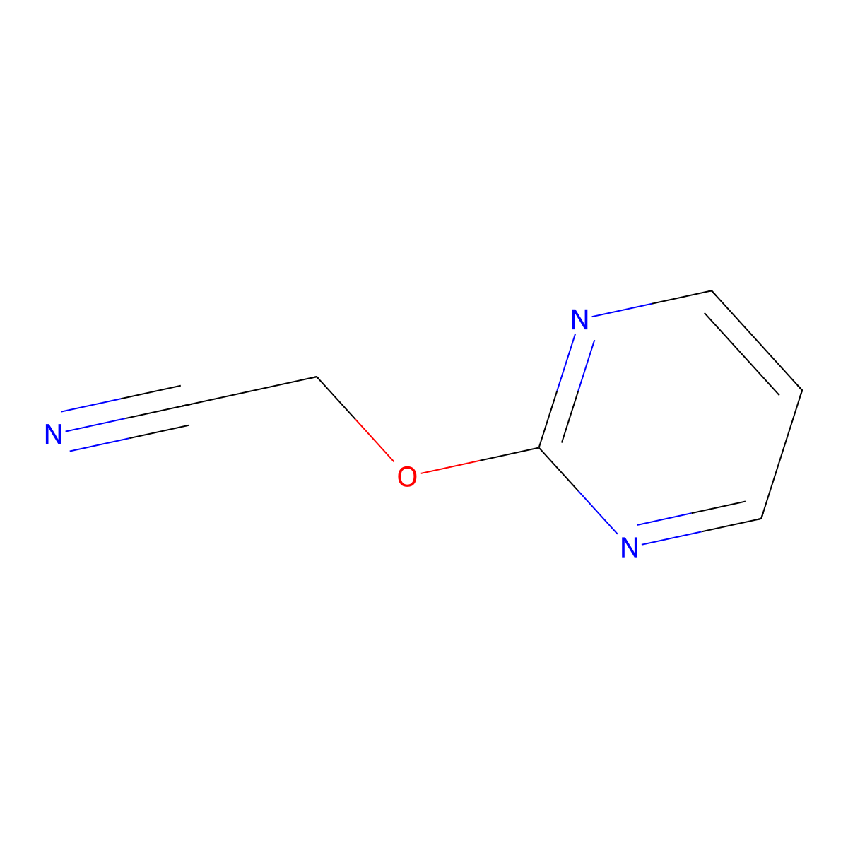 2-(Pyrimidin-2-yloxy)acetonitrile molecular structure, CAS 1849272-26-9