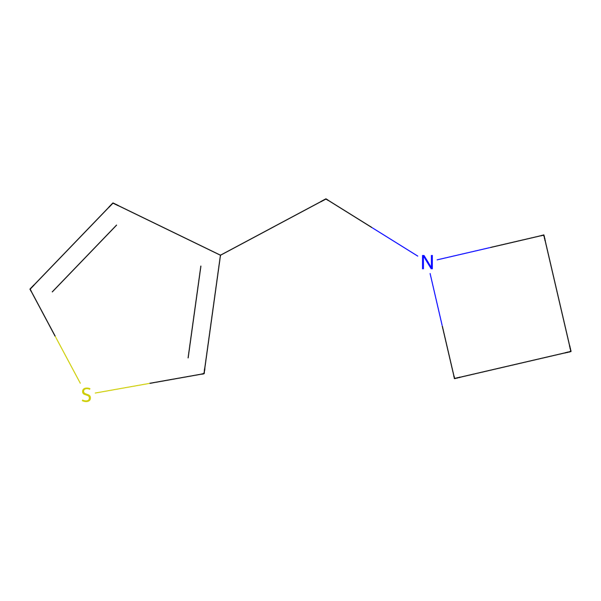 1-(Thiophen-3-ylmethyl)azetidine molecular structure, CAS 1849283-49-3