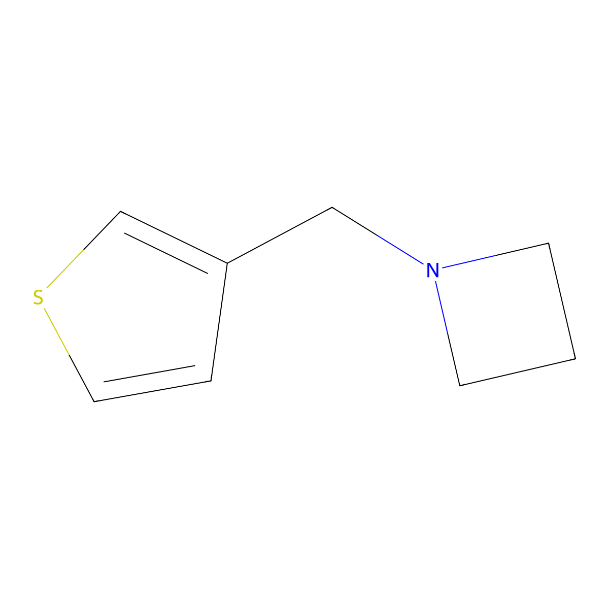 1-(Thiophen-3-ylmethyl)azetidine molecular structure, CAS 1849283-49-3