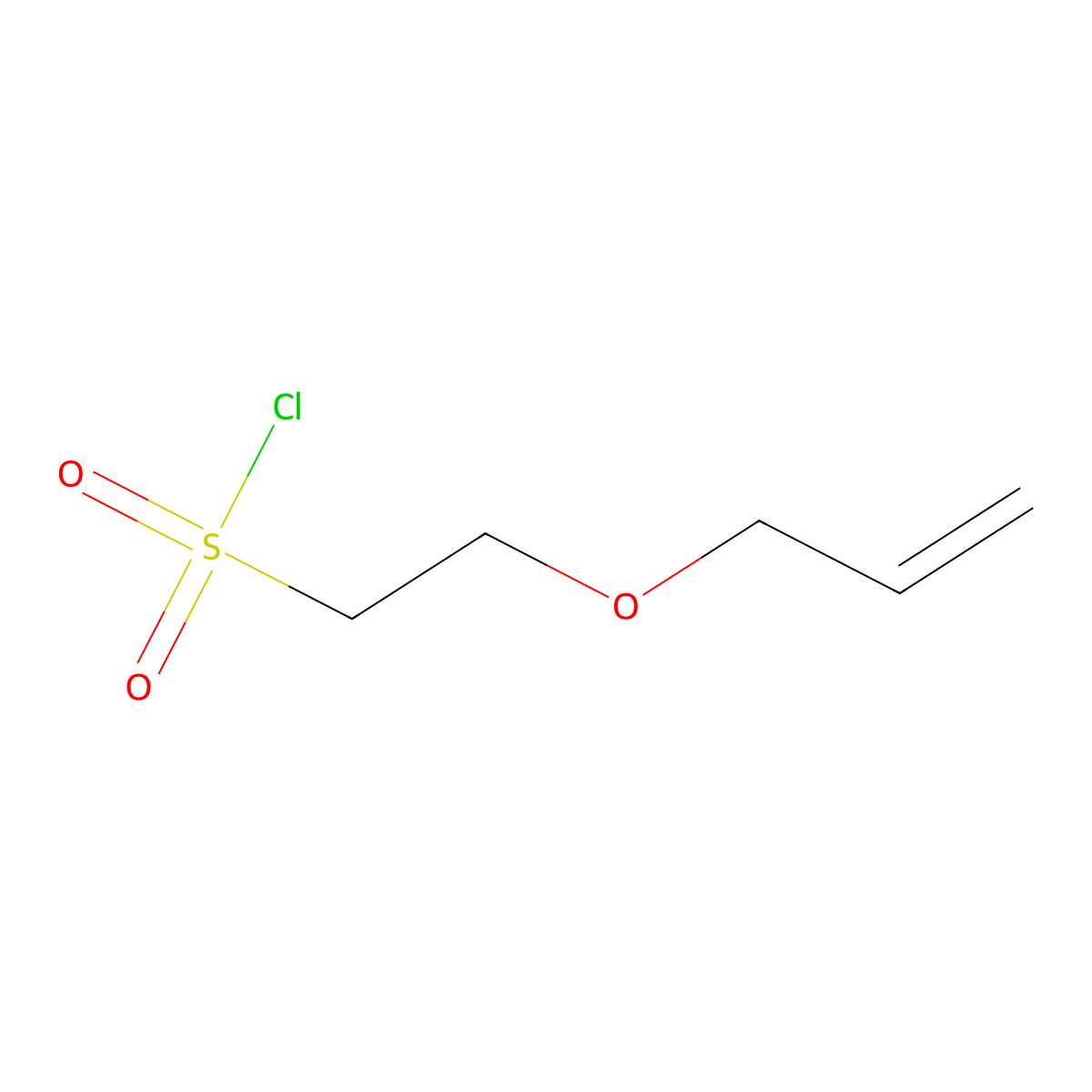 2-(Prop-2-en-1-yloxy)ethane-1-sulfonyl chloride molecular structure, CAS 1849283-82-4