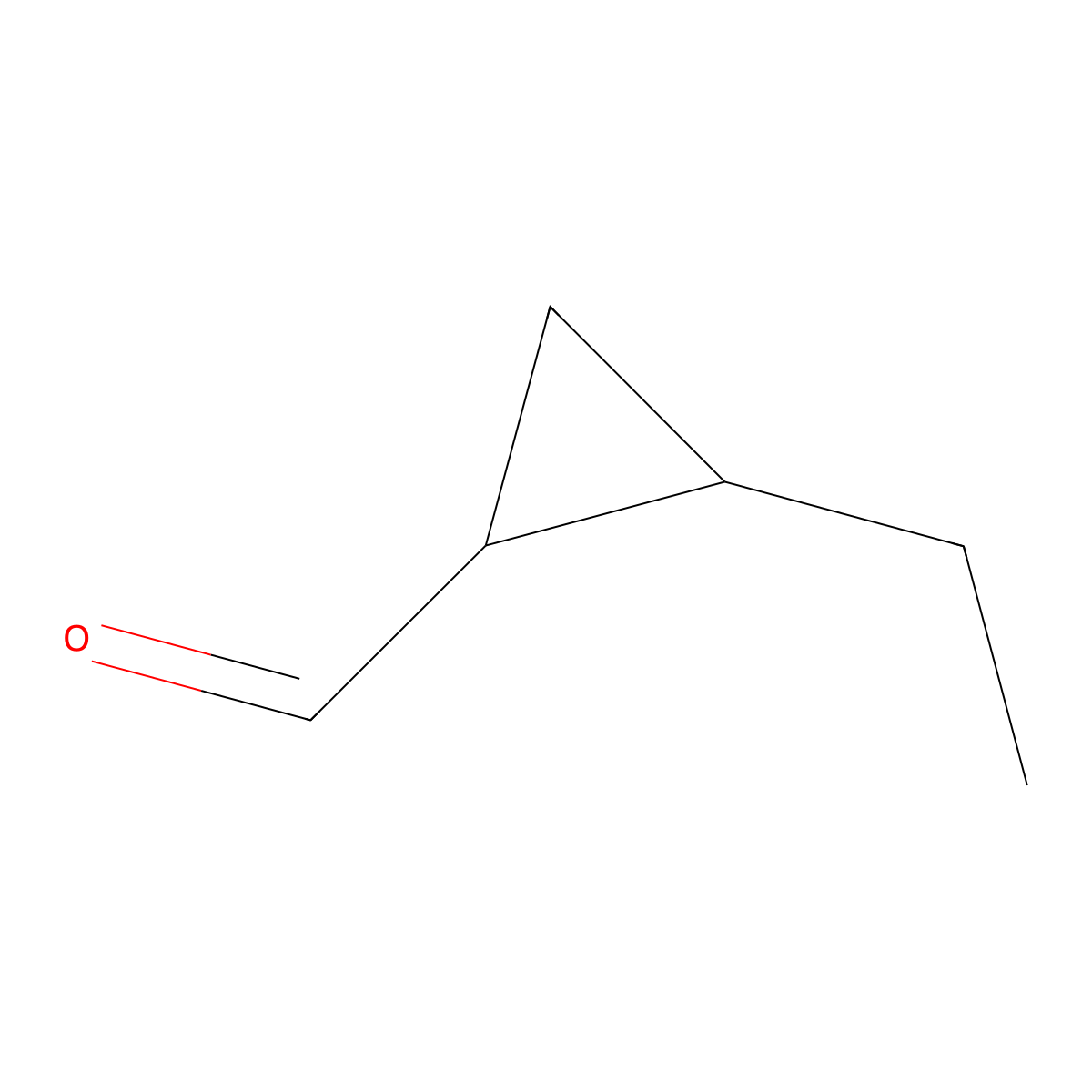 2-Ethylcyclopropane-1-carbaldehyde molecular structure, CAS 1849287-96-2