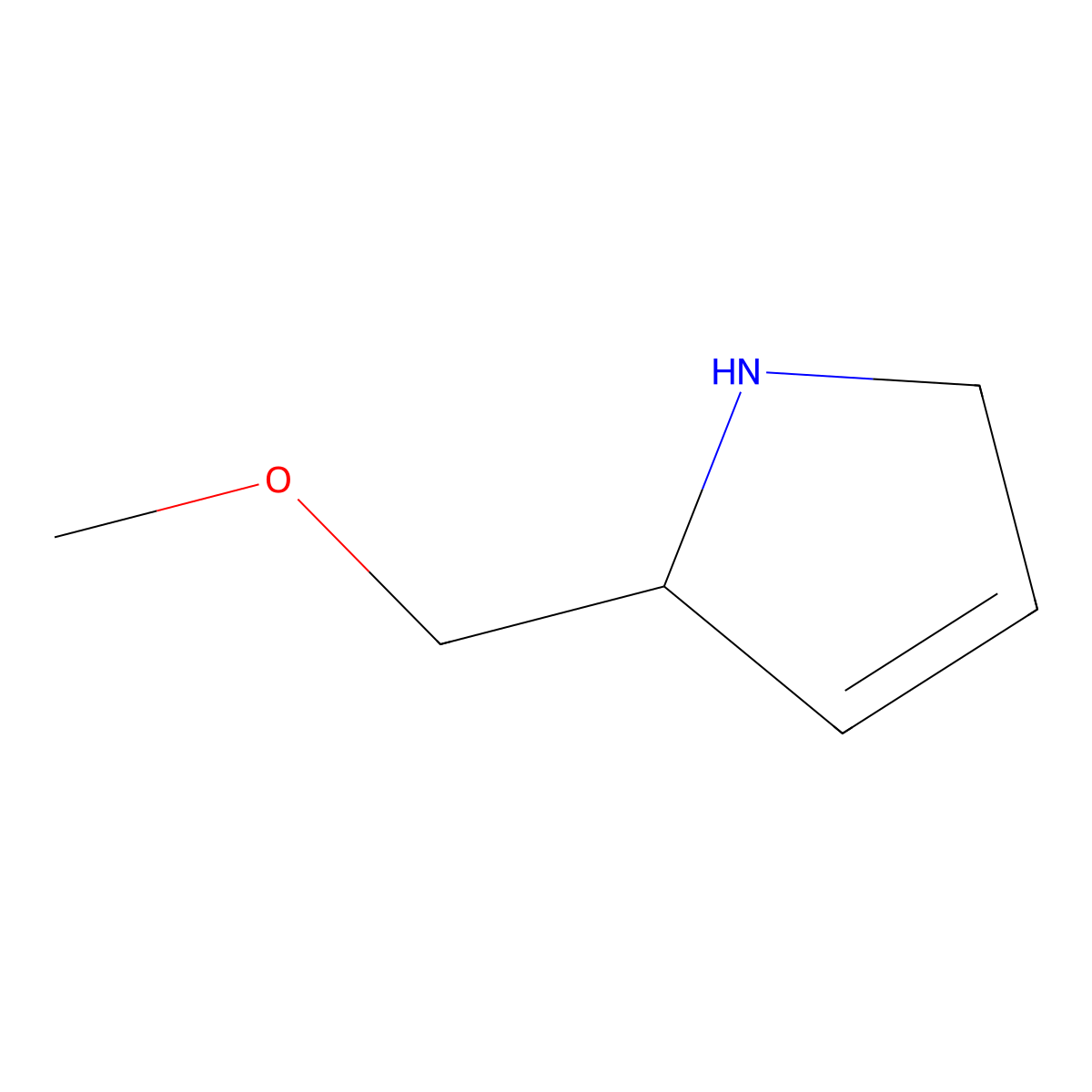 2-(methoxymethyl)-2,5-dihydro-1H-pyrrole molecular structure, CAS 1849289-22-0