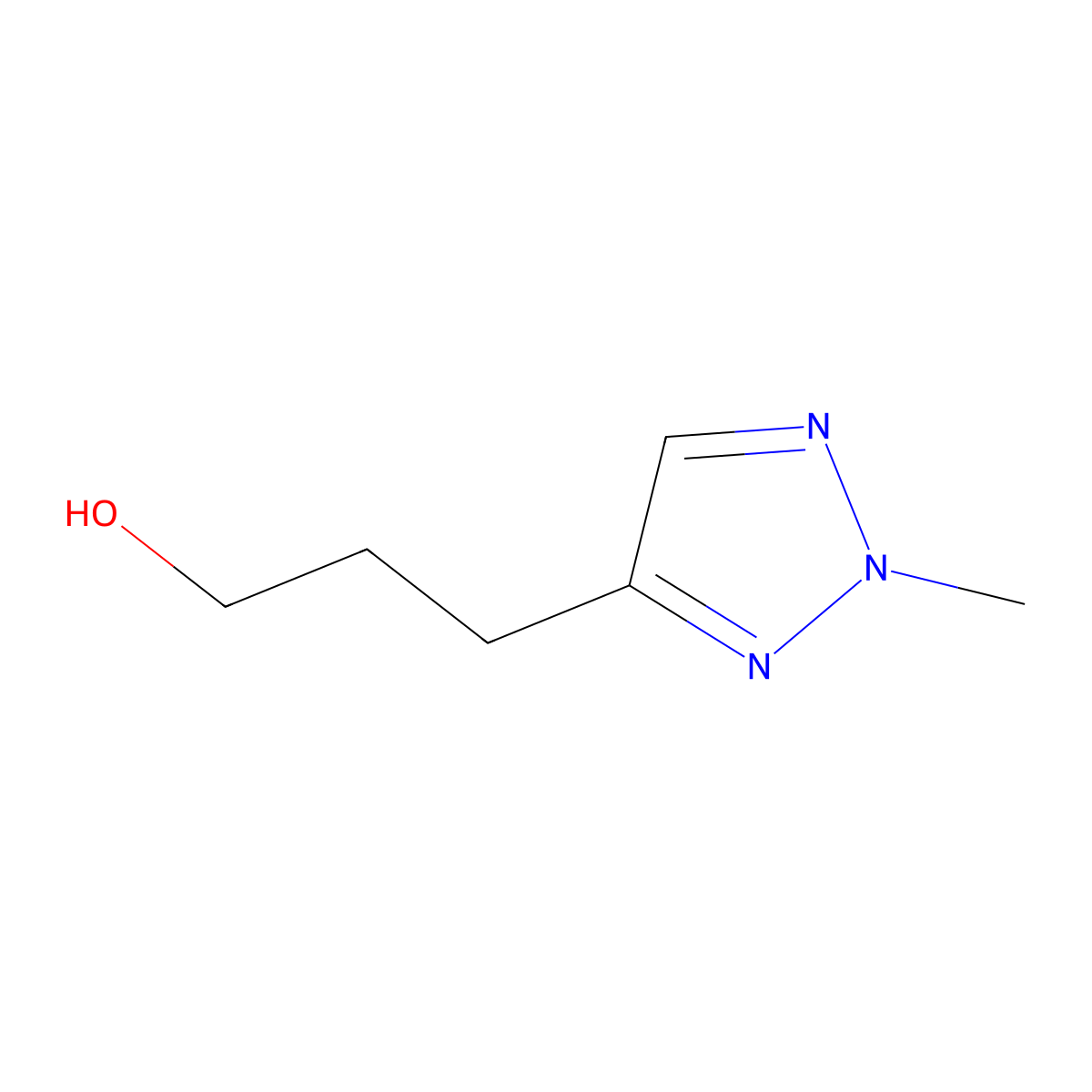 3-(2-methyl-2H-1,2,3-triazol-4-yl)propan-1-ol molecular structure, CAS 1849290-27-2