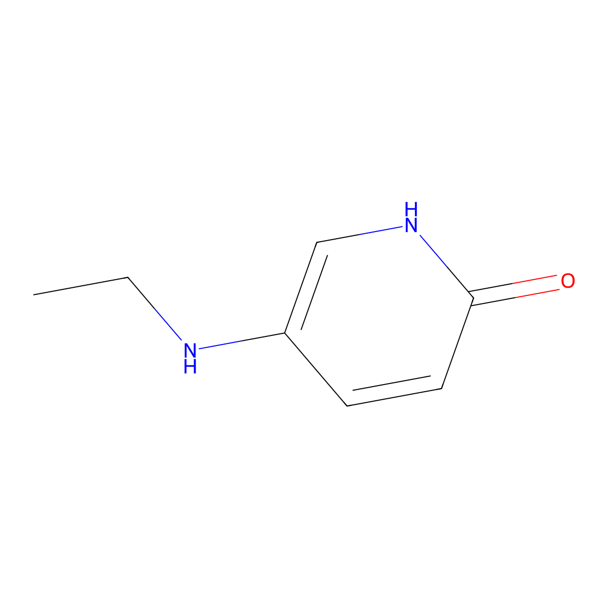 5-(Ethylamino)-1,2-dihydropyridin-2-one molecular structure, CAS 1849291-71-9