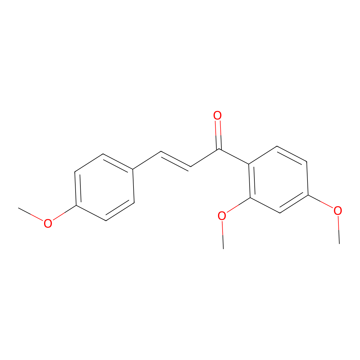Metochalcone molecular structure, CAS 18493-30-6