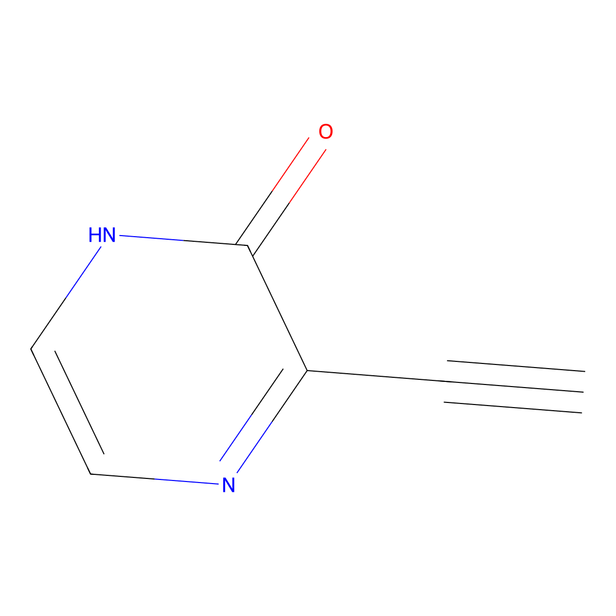3-Ethynyl-1,2-dihydropyrazin-2-one molecular structure, CAS 1849307-38-5