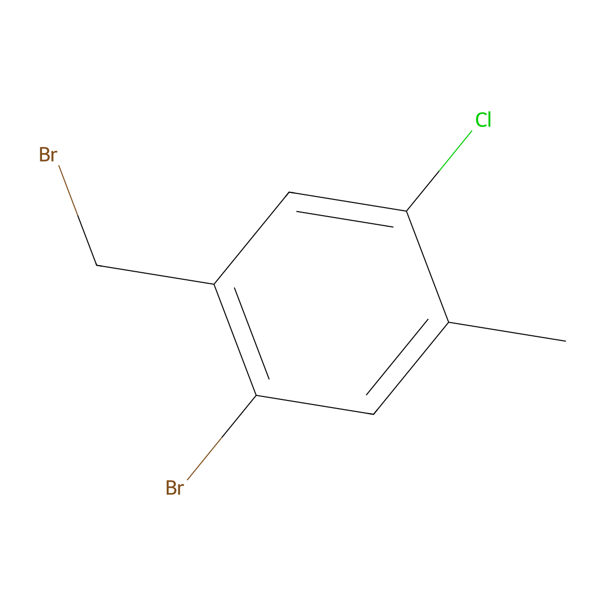 1-Bromo-2-(bromomethyl)-4-chloro-5-methylbenzene molecular structure, CAS 1849307-53-4
