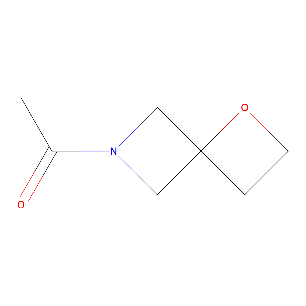 1-{1-Oxa-6-azaspiro[3.3]heptan-6-yl}ethan-1-one molecular structure, CAS 1849308-37-7