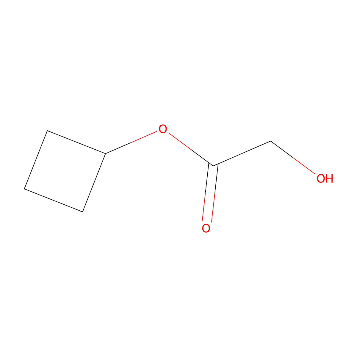 Cyclobutyl 2-hydroxyacetate molecular structure, CAS 1849310-50-4